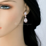 Clip - On Oval and Water Drop CZ Earrings - Earrings - Cassandra Lynne