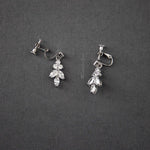 Clip - On Screw Back Earrings of Marquise Leaf Drop - Earrings - Cassandra Lynne