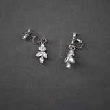 Clip - On Screw Back Earrings of Marquise Leaf Drop - Earrings - Cassandra Lynne