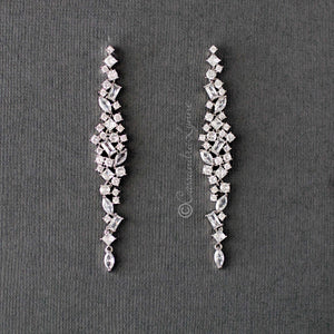 Alexa CZ Bridal Earrings prom earrings