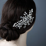 Crystal and Pearl Hair Clip for the Bride - Hair Clips - Cassandra Lynne