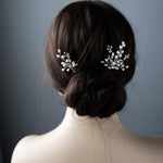 Crystal and Pearl Hair Pin Set - Hair Pins - Cassandra Lynne