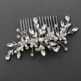 Crystal and Pearl Wedding Comb - Hair Comb - Cassandra Lynne