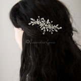 Crystal and Pearl Wedding Comb - Hair Comb - Cassandra Lynne