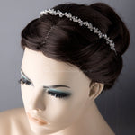 Crystal and Rhinestone Antique Silver Headband - Headband - Cassandra Lynne