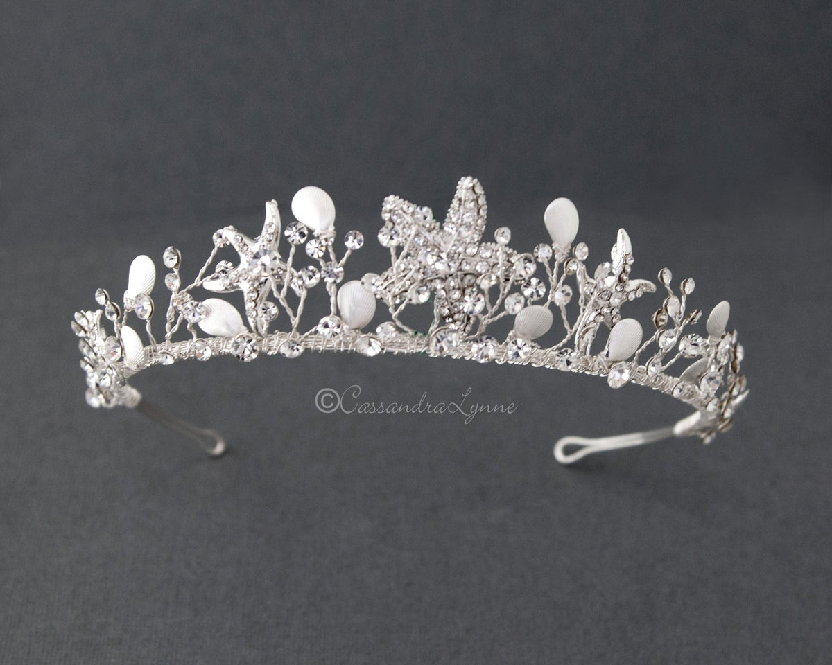 Crystal Beach Wedding Crown - Cassandra Lynne