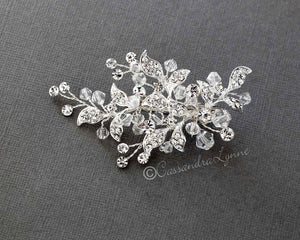 Swarovski crystal beaded hair clip