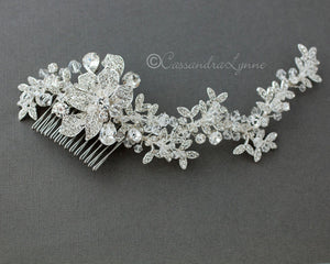 crystal headpiece for the bride