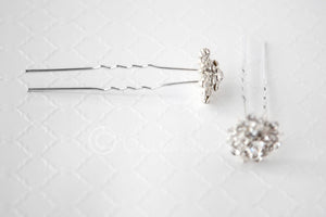 Crystal Floral Wedding Hair Pins
