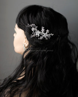 Crystal Flower Bridal Hair Comb