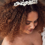 Crystal Flowers Bridal Headband - Headband - Cassandra Lynne