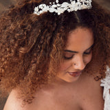 Crystal Flowers Bridal Headband - Headband - Cassandra Lynne