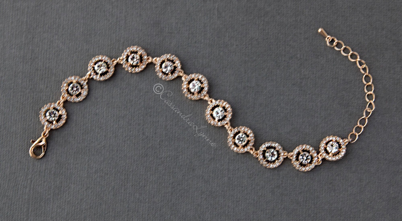 Crystal Halo Bridal Bracelet - Bracelet - Cassandra Lynne