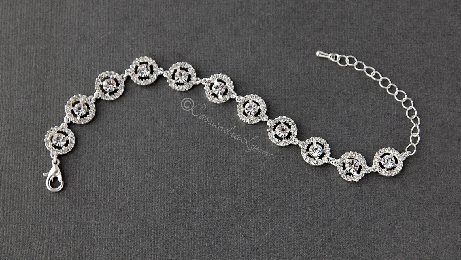 Crystal Halo Bridal Bracelet - Cassandra Lynne