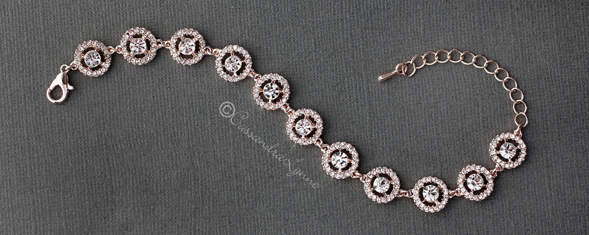 Crystal Halo Bridal Bracelet - Cassandra Lynne