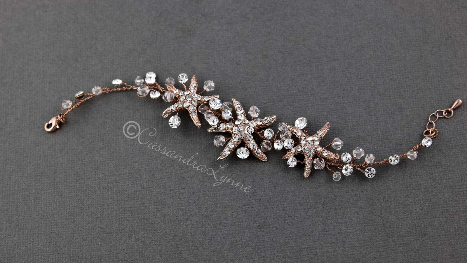 Crystal Starfish Beach Bracelet - Cassandra Lynne
