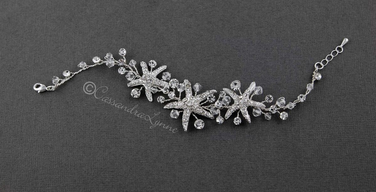 Crystal Starfish Beach Bracelet - Cassandra Lynne