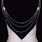 Crystal Wedding Dress Back Jewelry - Back Necklace - Cassandra Lynne