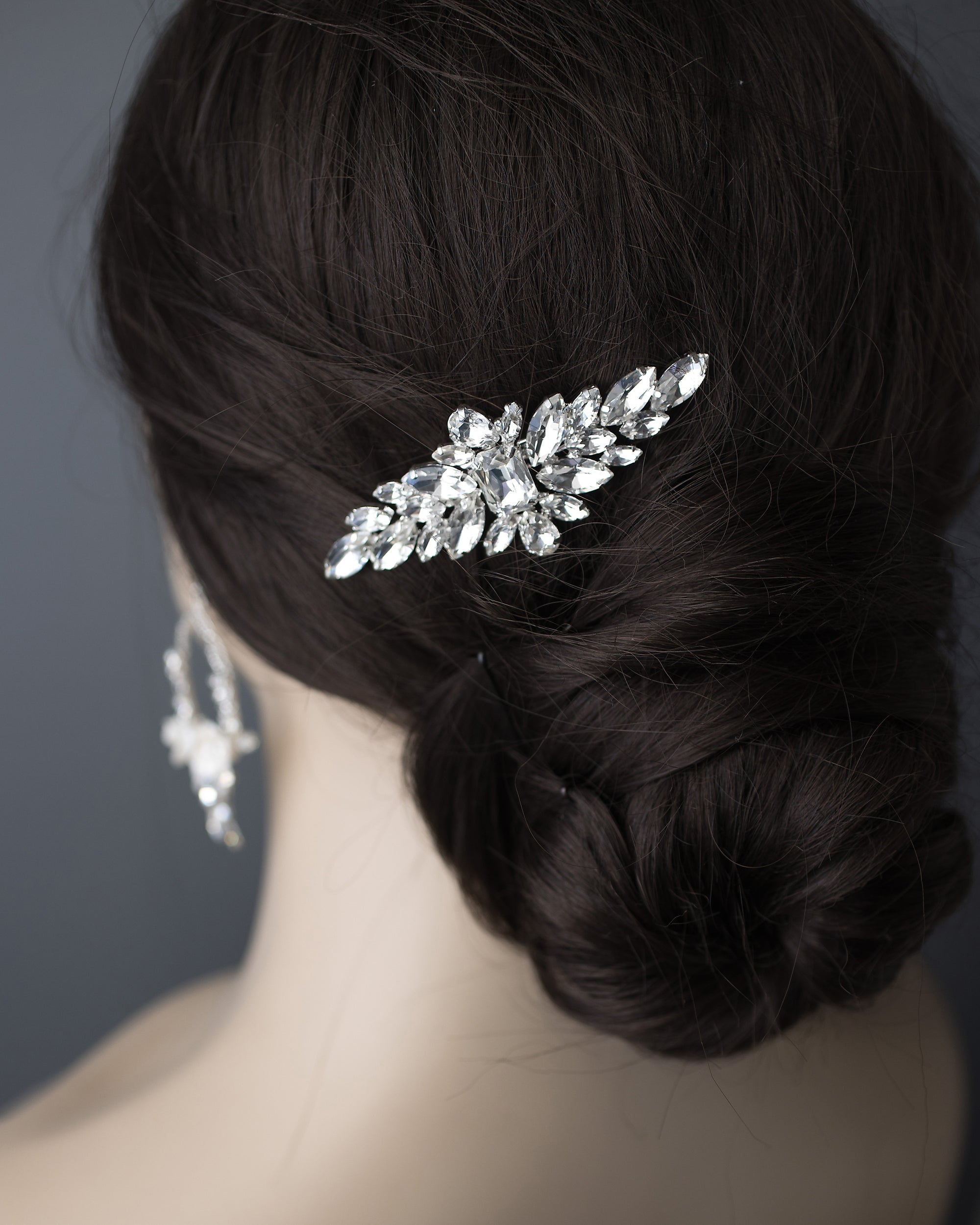 Emerald Crystal Wedding Hair Clip - Cassandra Lynne