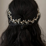 Crystal Wedding Hair Vine with Pearls - Hair Vine - Cassandra Lynne