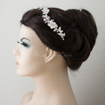 Crystalline Flower Wedding Headband - Headband - Cassandra Lynne