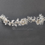Crystalline Flower Wedding Headband - Headband - Cassandra Lynne