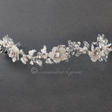 Crystalline Flower Wedding Headband - Headband - Cassandra Lynne