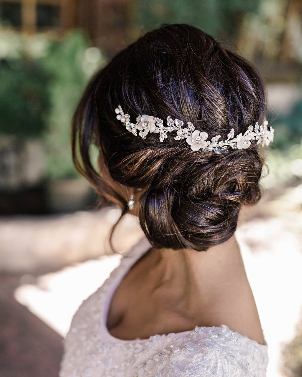 Crystalline Flower Wedding Headband - Headband - Cassandra Lynne