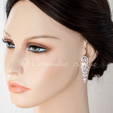 Cultured Pearl and CZ Wedding Earrings - Earrings - Cassandra Lynne