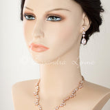 CZ Necklace Set Floral Design - Necklace Set - Cassandra Lynne