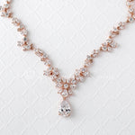 CZ Necklace Set Floral Design - Necklace Set - Cassandra Lynne