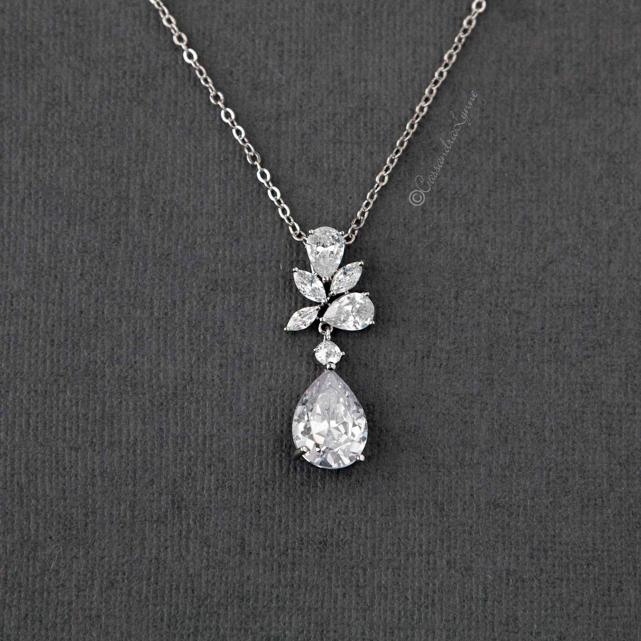 CZ Pendant Necklace - Pendant - Cassandra Lynne