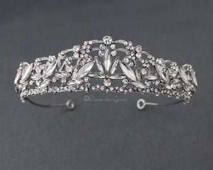 Dahlia Antique Silver Wedding Tiara