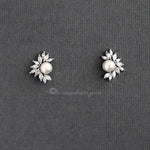 Dainty Marquise Leaf Stud Earrings - Earrings - Cassandra Lynne