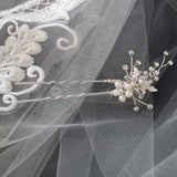 Delicate Bridal Hair Pin with Pearls - Hair Pins - Cassandra Lynne