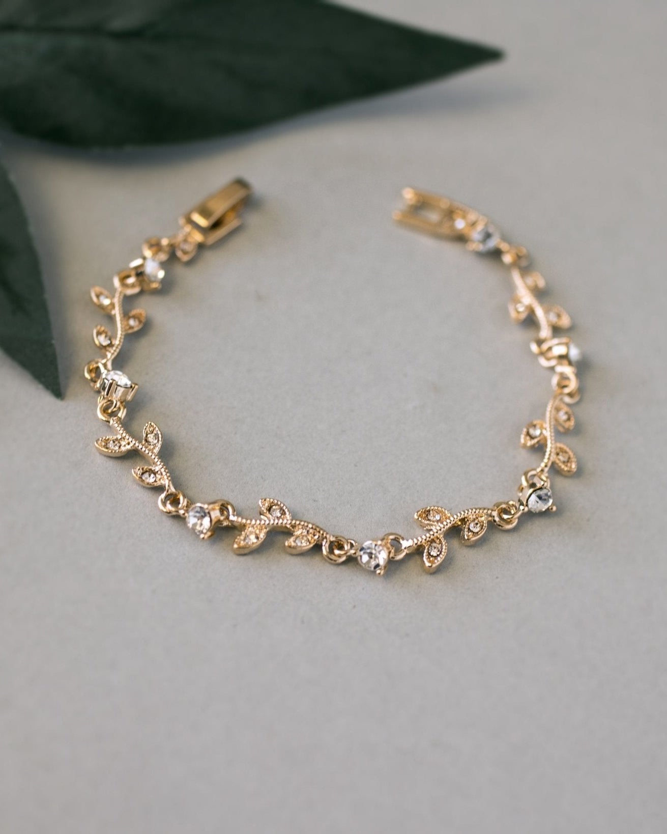 Delicate Crystal Vine Wedding Bracelet - Bracelet - Cassandra Lynne