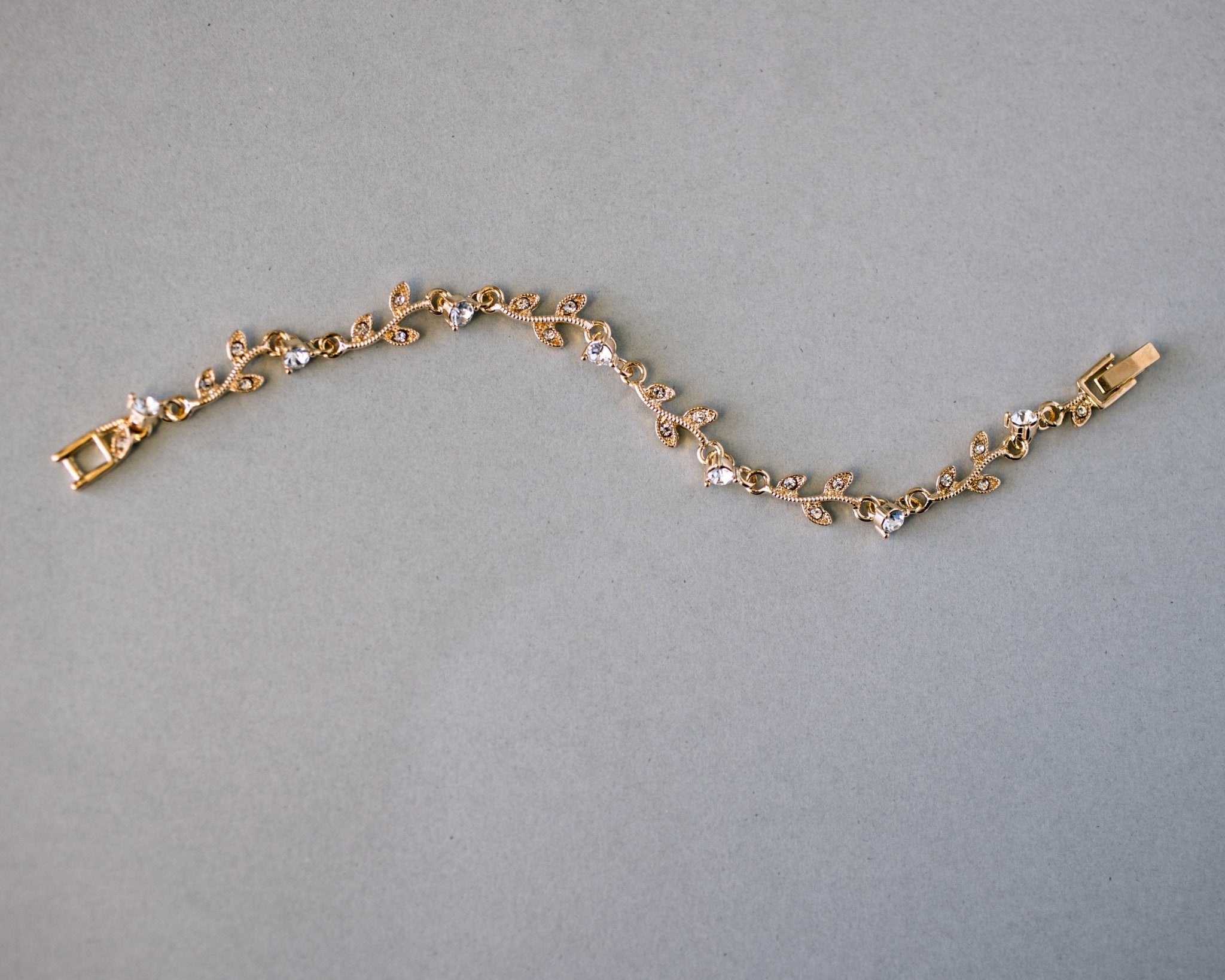 Delicate Crystal Vine Wedding Bracelet - Bracelet - Cassandra Lynne