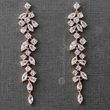 Delicate Multi Shape CZ Dangle Wedding Earrings - Earrings - Cassandra Lynne