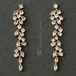 Delicate Multi Shape CZ Dangle Wedding Earrings - Cassandra Lynne