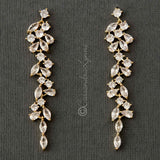 Delicate Multi Shape CZ Dangle Wedding Earrings - Cassandra Lynne