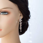 Delicate Multi Shape CZ Dangle Wedding Earrings - Cassandra Lynne