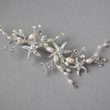 Delicate Starfish Hair Clip with Pearls - Hair Clips - Cassandra Lynne