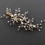 Delicate Starfish Hair Clip with Pearls - Hair Clips - Cassandra Lynne