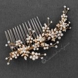 Delicate Wedding Hair Comb with Pearls - Hair Comb - Cassandra Lynne