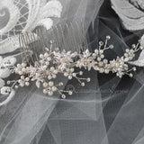 Delicate Wedding Hair Comb with Pearls - Hair Comb - Cassandra Lynne
