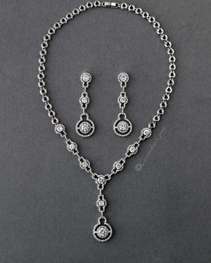 Charlotte CZ Necklace and Earrings Set