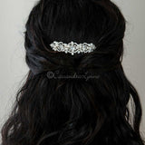 Elegant Wedding Hair Comb of Crystals and Pearls - Hair Comb - Cassandra Lynne
