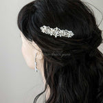 Elegant Wedding Hair Comb of Crystals and Pearls - Hair Comb - Cassandra Lynne