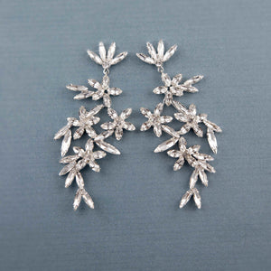 Elongated Marquise Statement Earrings