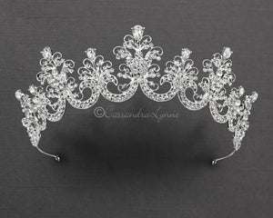 Fallon Scalloped Bridal Crown
